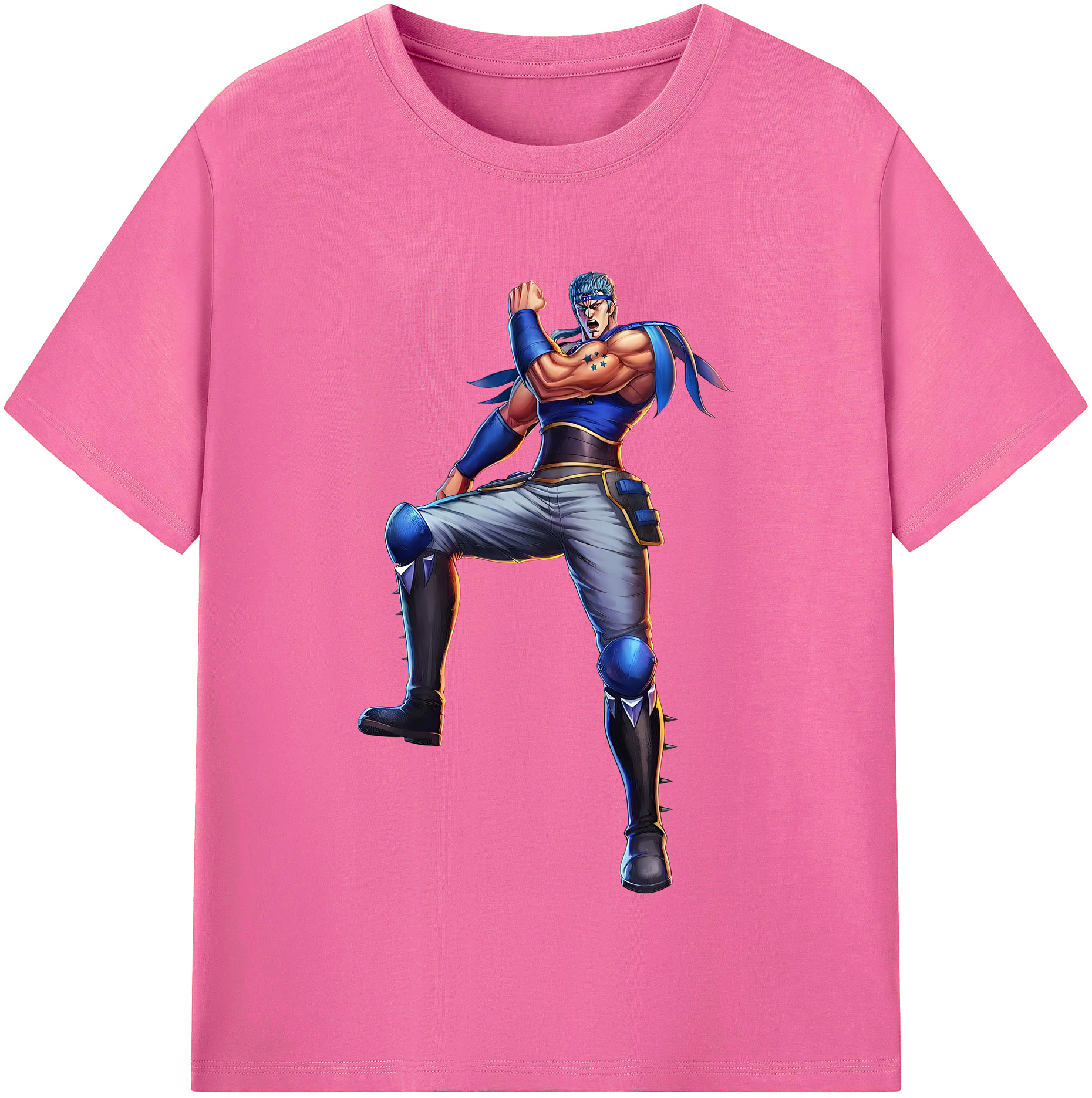 （画像用） 北斗の拳 Fist of the North Star レディースカジュアルプリントTシャツ（綿100％）